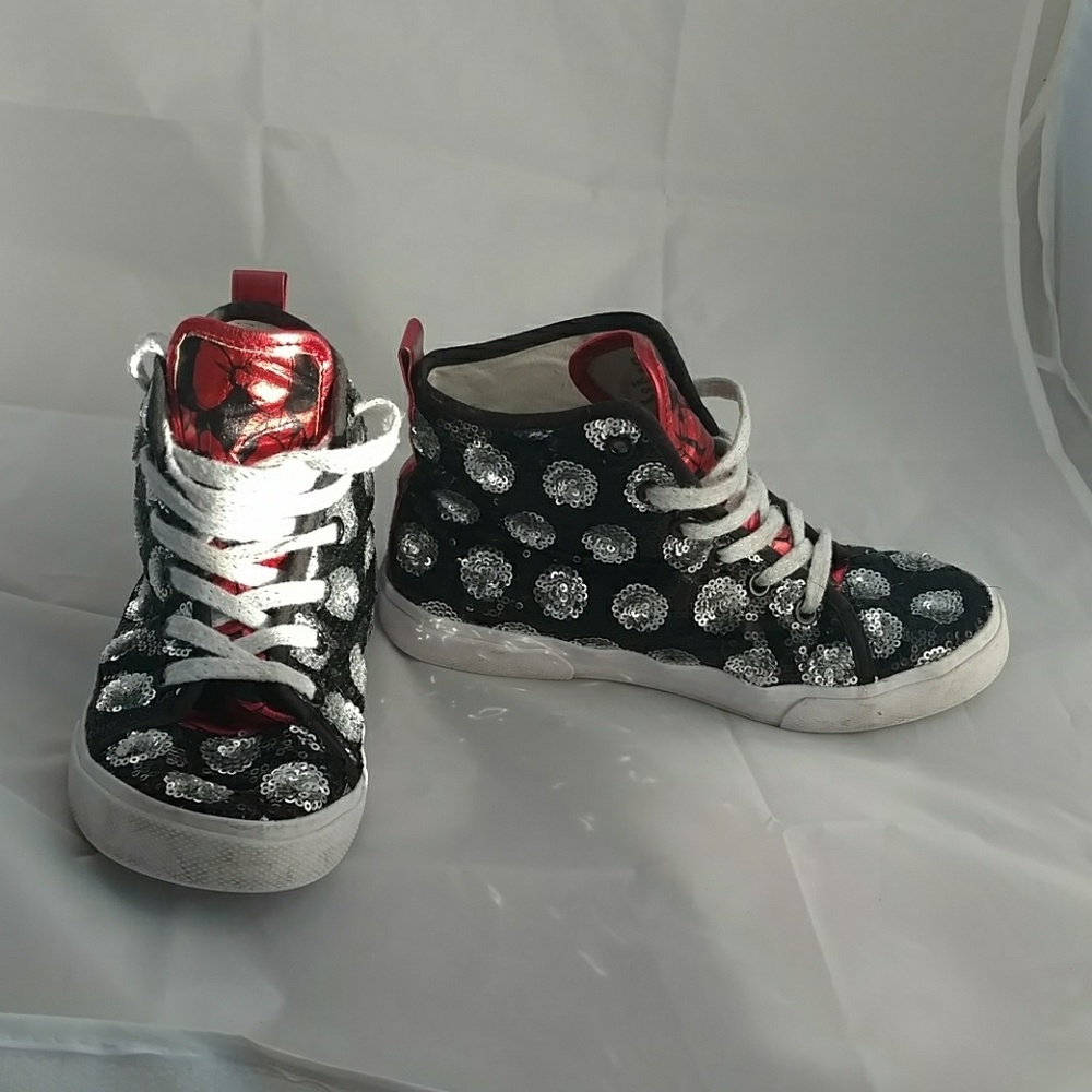 Disney Parks Hi-Top Minnie Mouth Sneakers